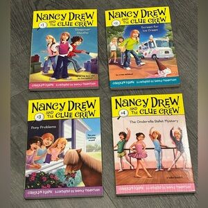 New Nancy Drew and the Clue Crew paperback books set of 4